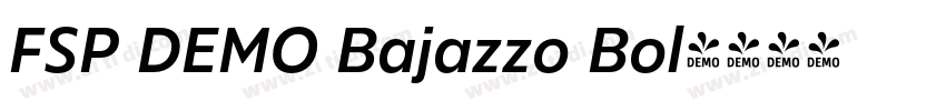 FSP DEMO Bajazzo Bol字体转换
